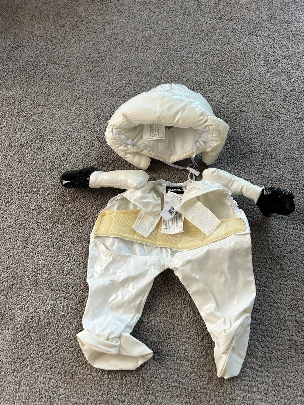Dog One-Piece Stormtrooper Style Suit with Helmet hat (fits 20 lb dog)